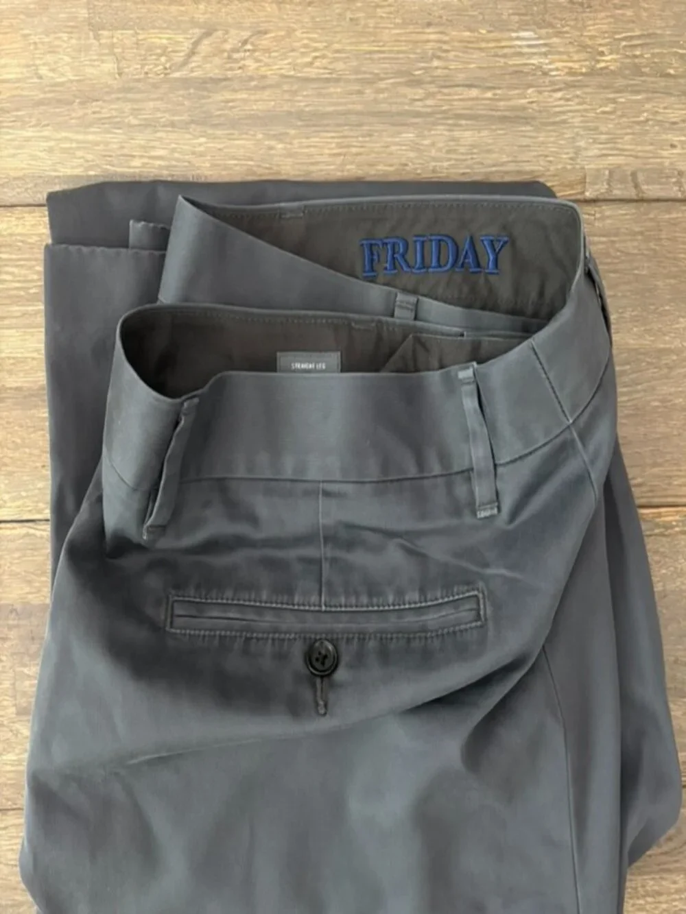 Bonobos Straight Leg Chino Pants Men's 36x34 Charcoal Gray EUC